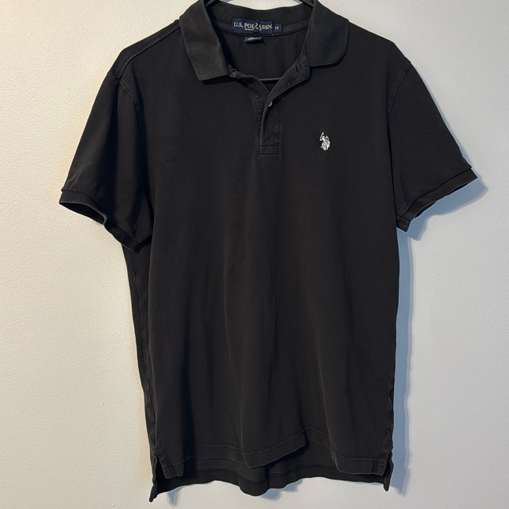 Polo by Ralph Lauren Black Men's Shirt (white logo)